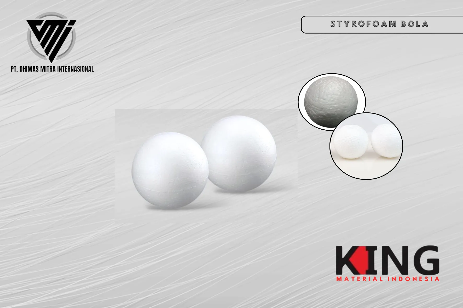 STYROFOAM BOLA GABUS 3MM-120MM